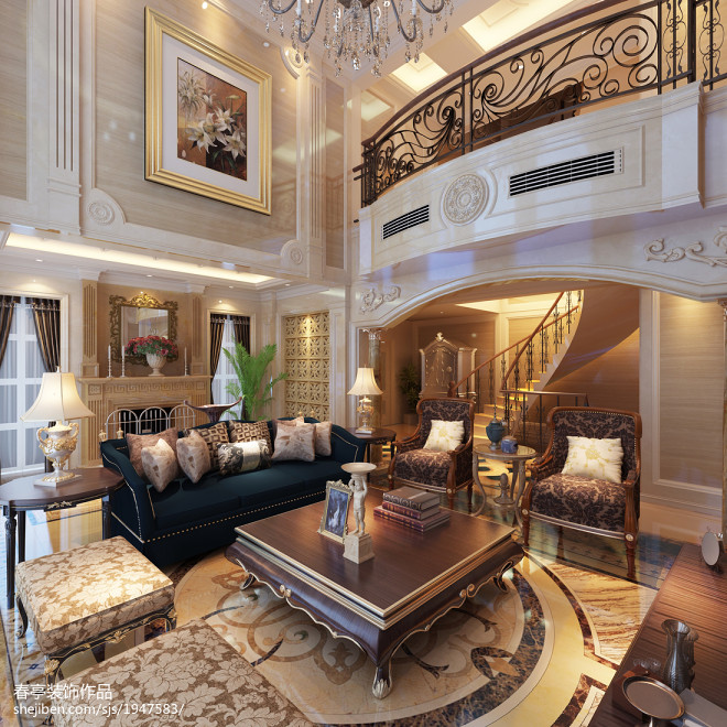 景源名墅410平美式奢华别墅 | 王舒斐设计师的匠心之作